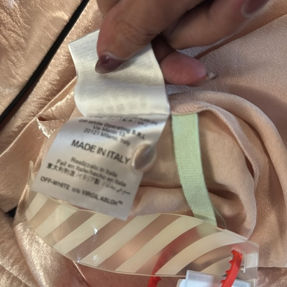 Off-White x FWRD Satin Crepe Floral Embroidered Pajama Set Large NWT2800$ - Picture 10 of 17